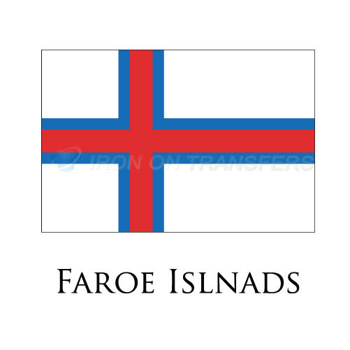 Faroe Islands flag Iron-on Stickers (Heat Transfers)NO.1872